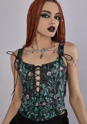 [Widow] Herbal Magic Corset Top