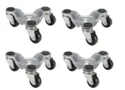 WEN DL6165 6-Inch 165-Pound Capacity Furniture Moving Tri-Dolly Set (4 Pack)