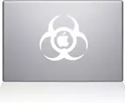 The Decal Guru Toxic MacBook Decal Vinyl Sticker - 13" MacBook Pro - White