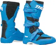 Thor Blitz XR MX Youth Motocross Boots, black-blue, Size 34 35 Black Blue