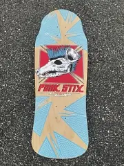 PUNK STIX Tony Hawk Tribute Spoof Skateboard Skate Deck NATTY Not Powell Peralta