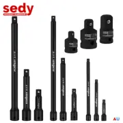 12Pcs Extension Bar Set 1/4" 3/8" 1/2" Drive Socket Adapter Auto Repairing Au