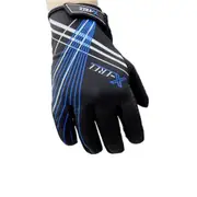 Riding Gloves Antumn Winter Mountain Bike Gloves Touch Screen Bike Gloves Black blue line_L
