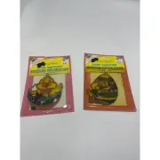 Vintage Easter Suncatcher Window Decoration Set of 2 Kmart Egg Chick old stock