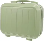 [Minkissy] Cute Trolley Case Wallet Travel Toiletries Bag Skincare Storage Women Bag Travel Jewelry Organizer Portable Travel Makeup Case Makeup Case Organiser Travel Pouch Abs Light Green
