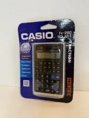 Casio fx-260 Solar II Scientific Fraction Calculator with Hard Case New