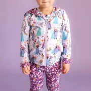 Posh Peanut ❄️ Disney Frozen Sisters Reversible Full Zip Jacket Size 7/8 NWT