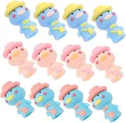 HYTROVE 12pcs Silicone Pencil Extenders Cute Cartoon Caps Lengthener Tool for Pencils School Office Art Writing Stationery Accessories