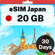 eSIM Japan - 20 GB - 30 Days - Travel eSIM | QR code activation