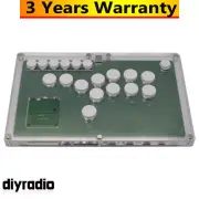 HAMGEEK HG-W003 Arcade Game Controller Arcade Stick White Buttons for Hitbox PC