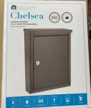 ARCHITECTURAL MAILBOXES 2580RZ-10 Chelsea Locking Wall Mount Mailbox Rubbed