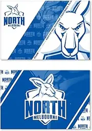 North Melbourne Kangaroos AFL Footy Set of 2 Magnets 78 x 54mm