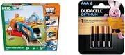 BRIO - Smart Tech Action Tunnel Circle Set with Duracell Optimum AAA Batteries (Pack of 4)