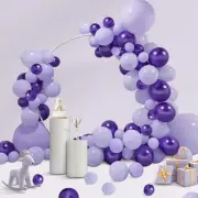 VUMSUM 126pcs Purple Balloon Arch Garland Kit,VUMSUM 126pcs Purple Chrome Purple