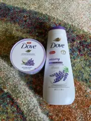Dove Relaxing Lavender Oil & Chamomile and Body Polish -Lavender 3 Pc.
