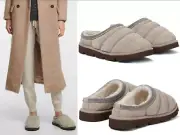 Brunello Cucinelli Quilted Suede Shearling Slippers Ornamental Beads Boots Mules
