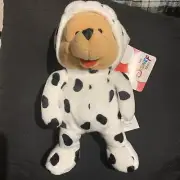 The Disney Store Winnie The Pooh Bean Bag Plush Pooh As A Cow Nwt