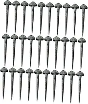 SUPVOX 50pcs Horseshoe Nails Nails Mini Horseshoe for Horse Fixators Iron Fixing Tool