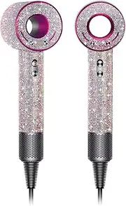 Gengki Self Adhesive Bling Rhinestone Sticker Decal for Dyson Supersonic Hair Dryer,