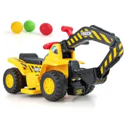 Costway Ride On Excavator Car Electric Diggers Truck Pretend Play Construction Toy w/Hoop & Horn