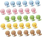 TOGEVAL Sturdy Resin Dinosaur Thumbtacks 30pcs Push Pins for Bulletin Board Decorative Supplies