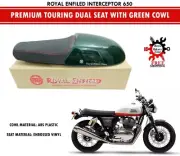 Royal Enfield "Interceptor 650cc" Premium Touring Dual "Seat" With Green "Cowl"