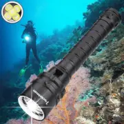 Bright 80000LM 5*LED Diving Flashlights Tactical Torch Underwater 200M