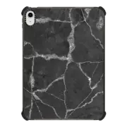 iPad 10.9-inch (10th gen) iPad Impact Case Abstract black white gray silver glitter stylish marble