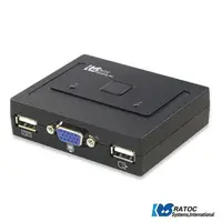 在飛比找樂天市場購物網優惠-日本 RATOC 2-Port VGA USB電腦KVM切換