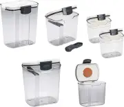 Prepworks Prokeeper Kitchen Clear Plastic, Airtight Food, Flour and Sugar Storag