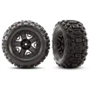 6792 Sledgehammer Heavy Duty 2.8 Inch Pre-Assembled Black Wheels for Remote C...