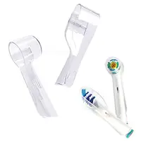 在飛比找PChome24h購物優惠-副廠 相容歐樂B 電動牙刷頭防塵蓋 保護蓋(圓型)3入+(長