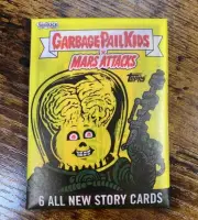 2021 Topps Garbage Pail Kids Mars Attacks Uprising Sealed 6 Card Wax Pack Set