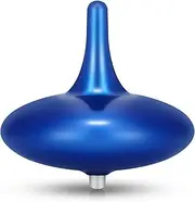 Hautech Spinning Top - 4-Hour Continuous Spin, Illuminating Desktop Art Piece, (ABS Plastic, Royal Blue)