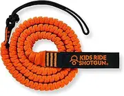 Kids Ride Shotgun - Kids MTB Tow Rope - Orange Child Bike Stretch Bungee Cord Pull Behind Attachment | Compatible with All Mountain Bikes | Safe to Tow Adults and Kids | Load Rating 500lb