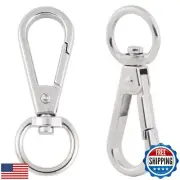 Pack of 20 Metal Swivel Clasps Lanyard Snap Hook Lobster Claw Clasp Jewelry F
