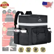 Reflective Insulated Delivery Backpack for Safe Night Deliveries and Efficiency