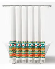 Lush Decor Boho Viviane Geo Shower Curtain