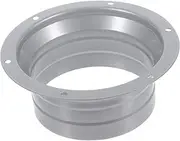 FIXOSHEE Metal Duct Connector Flange for HVAC Systems Durable Pipe Connector Metal Reliable Ventilation Flue for Heating and Cooling Applications Compatible with Fresh Air and Range Hoods