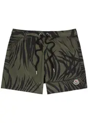 Moncler Printed Shell Swim Shorts - Black - XL XL