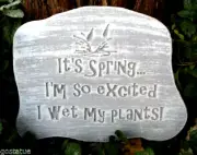 Wet my plants stepping stone mold mould 11" x 9" x 1.25" thick