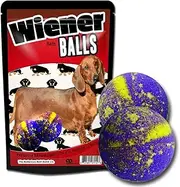 Wiener Balls Bath Bombs - Funny Dachshund Gifts for Dog Lovers - XL Wiener Bombs - Huge Bath Fizzers