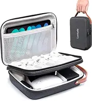 Luxtude Tech Organizer Travel Case, Travel Electronics Organizer, Hard Case for Electronics, Hard Tech Bag, Charger Organizer Case, Hard Carrying Case for iPad Mini (Up to 7.9’’), Mouse, Charger