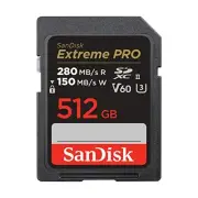 Sandisk SDSDXEP512GGN4IN Extreme PRO 512 GB UHS-II V60 SDXC