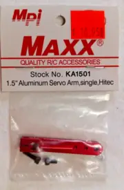 MPI MAXX #KA1501 ~NIP~ 1.5" ALUMINUM SERVO ARM, SINGLE, HITEC