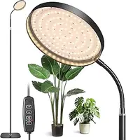 Grow Light for Indoor Plant, LED Full Spectrum Growing Lights with Auto ON/Off Timer, 60 Inch Height Adjustable,10 Level Dimmable, Floor Plant Light for Large Tall Small Plants