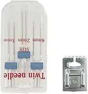1 Set Twin Brother Stretch Machine Needle Double Twin Needles Pins Sewing Machine Double Needle for Brother Singer Sewing Machine Domestic and Sewing Machine Needles,Sewing Notions and Supplies