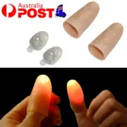 2/4pcs Magic Light Up Finger Fingers LED Tricks Thumb Props Lights Novelty Toys