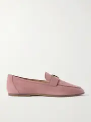 [Tod's] Tod's - Embellished Nubuck Loafers - Blush - IT37 IT 37 Pink