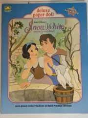 Golden Book Walt Disney's Snow White and the Seven Dwarves Paper Dolls Book NOS